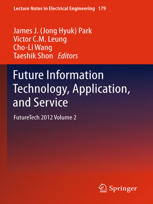 cover image of Future Information Technology, Application, and Service